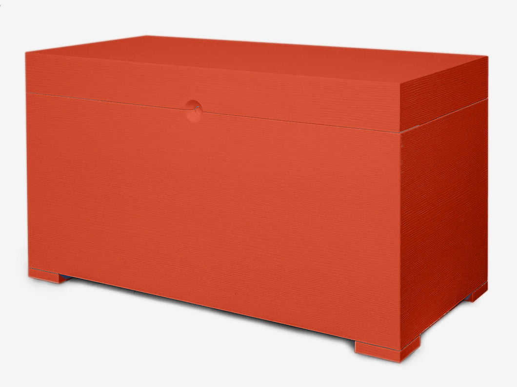 Contenitore-baule multiuso in legno di rovere